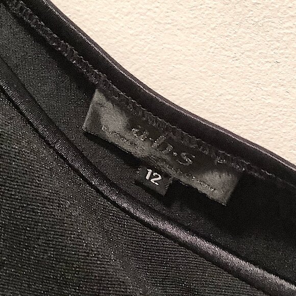 ABS One-shoulder Black Formal Dress by Allen Schwartz - Picture 10 of 16